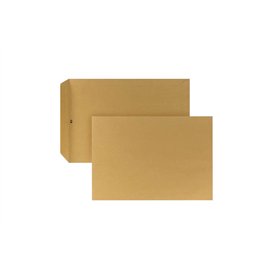 Posthorn Lot de 250 enveloppes d'expédition C4 - Avec colle humide - Sans fenêtre - Marron - Pour correspondance quotidienne