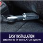 Leashboss Dog Car Seat Belt Restraint - No-Chew Heavy Duty Car Seatbelt for Pets - 5 Sizes - Coated Steel Rope to Prevent Chewin