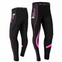 Brisk Bike Pantalon Cycliste Femme Hiver - Pantalons de Cycliste Femme Rembourré Pantalon Cycliste Femme Long (Pink/Black, L)