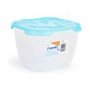 Tontarelli - Boîte à lunch carrée 3 l Nuvola Bleu/Transparent