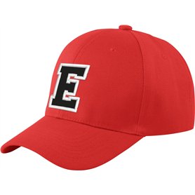 Morefaz New Casquette de Baseball Cap Rouge Garçon Fille Enfants Chapeau Bonnet Unisexe A-Z Alphabet (E)