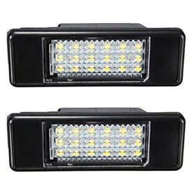 KATUR 2x Blanc 18SMD LED éclairage de plaque d'immatriculation pour P eugeot 106 207 307 308 406 407 508 style