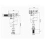 Robinet flotteur compact double Prise