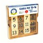 Logica Jeux Art. Taquin - Casse-Tête Mathématique en Bois Précieux - 2 Jeux en 1 - Difficulté: 2/6 Moyen+4/6 Extreme - Version d