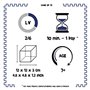 Logica Jeux Art. Taquin - Casse-Tête Mathématique en Bois Précieux - 2 Jeux en 1 - Difficulté: 2/6 Moyen+4/6 Extreme - Version d