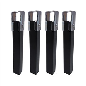 Pieds de lit Micel Acier 4 Pièces (4 x 3 x 25