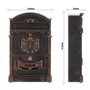 Profirst Boîte aux Lettres Mail PM 700 Antique Serrure à Cylindre 2 clés lxh 26x41cm Boîte aux Lettres Murale Porte-étiquette Fe