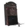 Profirst Boîte aux Lettres Mail PM 700 Antique Serrure à Cylindre 2 clés lxh 26x41cm Boîte aux Lettres Murale Porte-étiquette Fe