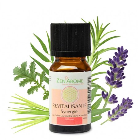 Synergie d’Huiles Essentielles Revitalisante - Mélange Huiles Essentielles 100% Pure et Naturelle - Utilisation en Diffusion pou
