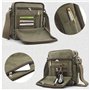 Outreo Sac bandoulière Homme Sac Besace Vintage Petit Porté épaule Sac en Toile Sacoche de Voyage pour école Université Cours Tr