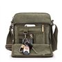 Outreo Sac bandoulière Homme Sac Besace Vintage Petit Porté épaule Sac en Toile Sacoche de Voyage pour école Université Cours Tr