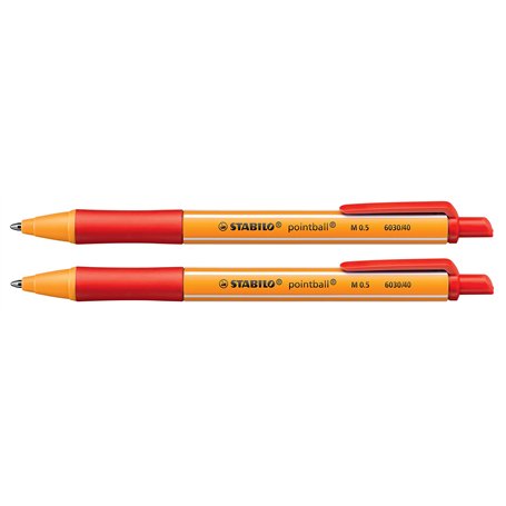 Stylo bille pointball Rouge