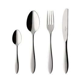 Villeroy & Boch – Arthur Ménagère Couverts 30 Pièces Pour 6 Personnes Argent/Platine
