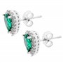 Orphelia Femme 925 Argent|#Silver Balle Vert Zircon