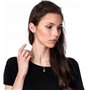 Orphelia Femme 925 Argent|#Silver Balle Vert Zircon