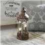 Verre - H/D env. 37.5/14.5 cm - Marron Vieilli