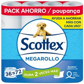 Scottex Lot de 36 rouleaux de papier toilette