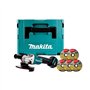 Makita DGA506ZJX1 Meuleuse d'angle 125mm BL LXT 18V + coffret Makpac + 5 disques à tronçonner B-45733