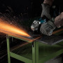Makita DGA506ZJX1 Meuleuse d'angle 125mm BL LXT 18V + coffret Makpac + 5 disques à tronçonner B-45733, Bleu