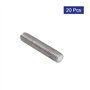 sourcing map Tige Filetée M5x25mm 0.8mm pas 304 goujons 20pcs
