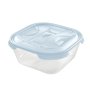 Tontarelli – Boîte carrée 1L Nuvola Bleu/Transparent