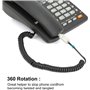 DragonTrading® Cordon téléphonique Démêlant Lot de 1 Rotatif à 360 Cordon téléphonique Démêlant Clair