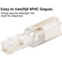 DragonTrading® Cordon téléphonique Démêlant Lot de 1 Rotatif à 360 Cordon téléphonique Démêlant Clair