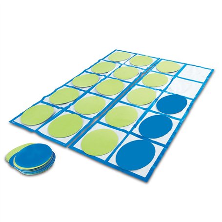 Learning Resources Kit d'activités de Tapis de Sol à Grille de dix Cases
