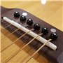 Ensemble de Sillets de Tête et Chevalet en os Véritable est Compatible pour Guitare Acoustique 72/43 mm, Pack de 2
