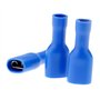 Create idea 100pcs Bleu Cosse Electrique plates Connecteurs Isolées à Sertir femelle 6.3mm Assortiment sertissage