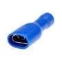 Create idea 100pcs Bleu Cosse Electrique plates Connecteurs Isolées à Sertir femelle 6.3mm Assortiment sertissage