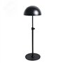 Présentoir à chapeaux réglable en métal noir demi-cercle