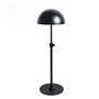 Présentoir à chapeaux réglable en métal noir demi-cercle