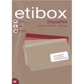ETIBOX 119770-6500 étiquettes - 38x21