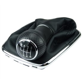 L&P A253-6 Soufflet Levier de Vitesse Pommeau de Vitesse 12mm compatible avec VW Golf 4 IV Boite 6 avec Cadre Plug & Play Pièce