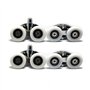 Lot de 4 roulements de porte de douche en alliage métallique 23 mm