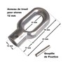 DEGRIFSTORE - Anneau pour treuil Manuel - diamètre intérieur 12mm