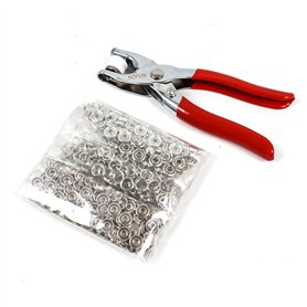DIYI Boutons pression métal 100pcs avec pince