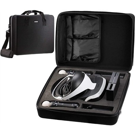 Navitech Noir Dur Transporter Sac/Housse/Couverture avec bandoulière Compatible avec Playstation VR PSVR