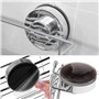 Serviteur de Douche Acier Inoxydable ,Etagère Sans Forage Panier Rangement Douche Murale Organiseur Rack pour Cuisine de Salle d