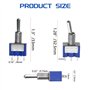 WMYCONGCONG Lot de10 interrupteurs à bascule SPDT AC 125 V 6 A On/Off/On 3 positions 3 broches avec capuchon