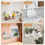 Serviteur de Douche,Etagère Sans Forage Panier Rangement Douche Acier Inoxydable Murale Organiseur Rack pour Cuisine de Salle de