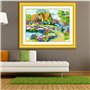 Proumhang DIY Kit Broderie Point De Croix de Bricolage 60cm x 45cm