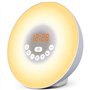 Réveil Lumineux - Simulateur d'aube - Avec Option Afficheur Eteint - Vivez des Matins Plus Zen - Reveil Lumière Progressive (TL-