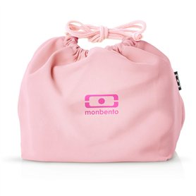 monbento - MB Pochette Litchi Rose Bento - Sac déjeuner en polyester - Convient pour les boîtes à bento MB Original MB Square &