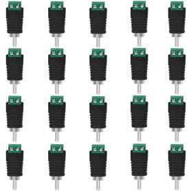 WMYCONGCONG Lot de 20 Connecteur de câble d'enceinte RCA