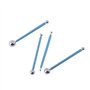 4Pcs Outils De Modelage De Balle En Acier Inoxydable Décoration Moulage De Gâteau Argile Modélisation Kit