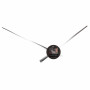NeXtime Grande horloge murale 3118ZW HANDS, aiguille seule, en aluminium, noir, ø 70 cm, 1 pièce
