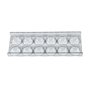 Bosch Siemens 654245 00654245 Bac à œufs pour 12 œufs avec compartiment de porte Compartiment latéral 280 x 99 x 25 mm Transpare