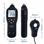 Digital Light Lux Meter Avec Enregistrement De Données Fonction Plage De Mesure 0 À 200 000 Lux Auto Ranging Instrument Détecteu